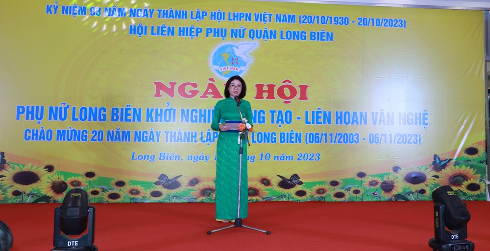 Tưng bừng Ngày hội phụ nữ Long Biên khởi nghiệp sáng tạo năm 2023 - ảnh 2