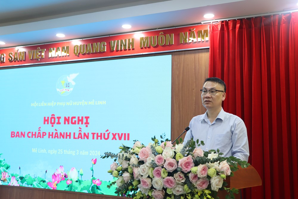 Bà Trần Thị Lan được bầu giữ chức vụ Chủ tịch Hội LHPN huyện Mê Linh - ảnh 4