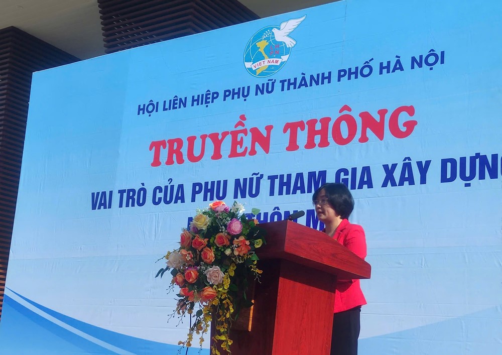 Truyền thông vai trò của phụ nữ tham gia xây dựng nông thôn mới tại huyện Đông Anh - ảnh 1