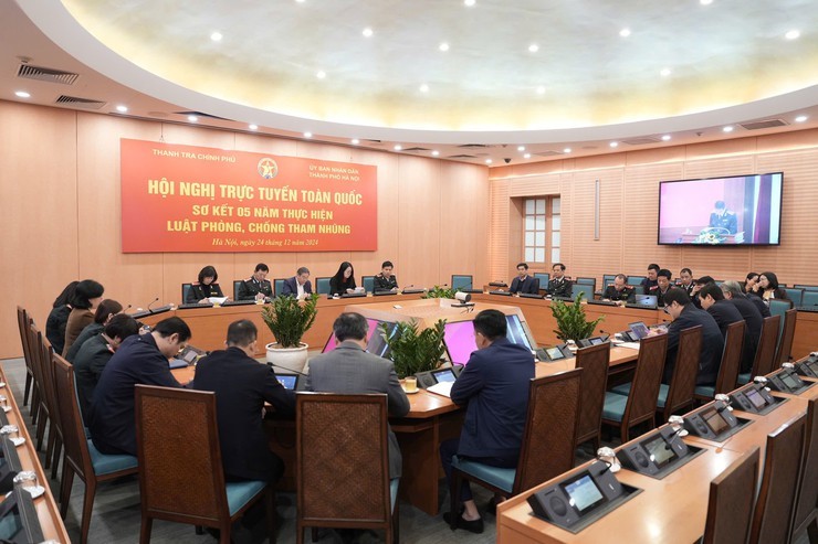 Hà Nội: Triển khai thực hiện đánh giá công tác phòng, chống tham nhũng năm 2024 - ảnh 1