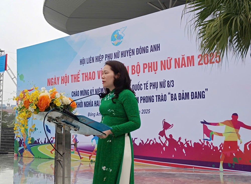 Hội LHPN huyện Đông Anh: Sôi nổi ngày hội thể thao “Vì sự tiến bộ phụ nữ” năm 2025 - ảnh 2