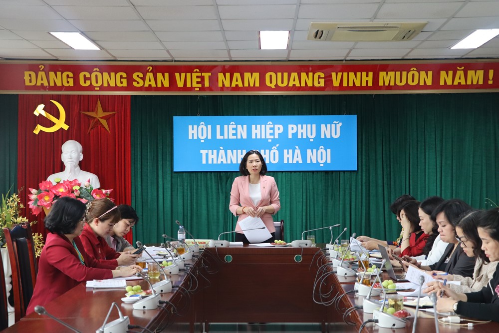 Hội LHPN Hà Nội tổ chức hội nghị Sơ kết công tác quý I, triển khai nhiệm vụ quý II năm 2025 - ảnh 1
