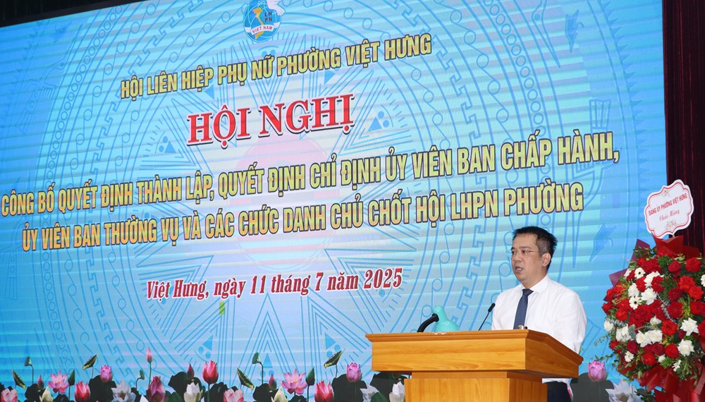Hội LHPN phường Việt Hưng, TP Hà Nội: Công bố các quyết định về công tác của tổ chức Hội  - ảnh 2