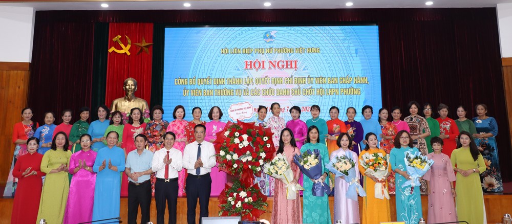 Hội LHPN phường Việt Hưng, TP Hà Nội: Công bố các quyết định về công tác của tổ chức Hội  - ảnh 1
