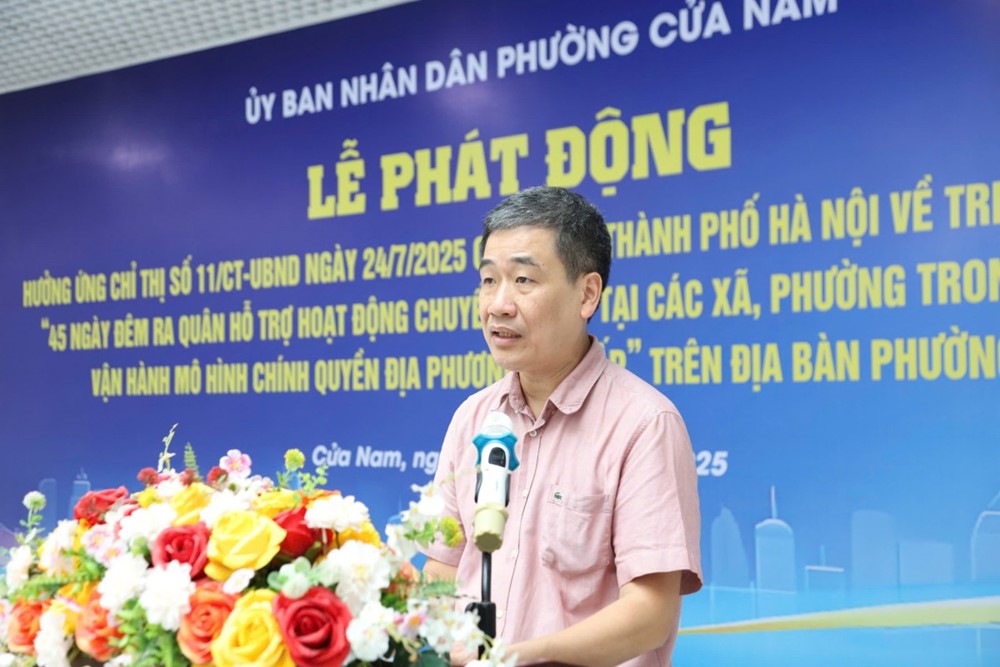 Phường Cửa Nam tổ chức chiến dịch 45 ngày đêm hỗ trợ chuyển đổi số trong vận hành chính quyền 2 cấp - ảnh 2
