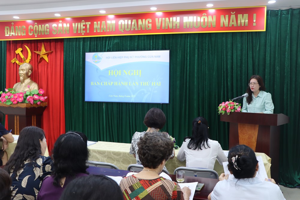 Hội LHPN phường Cửa Nam tổ chức hội nghị Ban Chấp hành lần thứ II, nhiệm kỳ 2021 - 2026 - ảnh 1