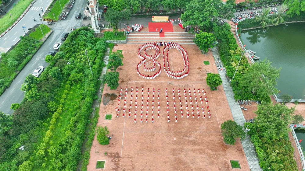 Hơn 80.000 cán bộ, hội viên phụ nữ Thủ đô đồng diễn dân vũ chào mừng Quốc khánh 2/9 - ảnh 20