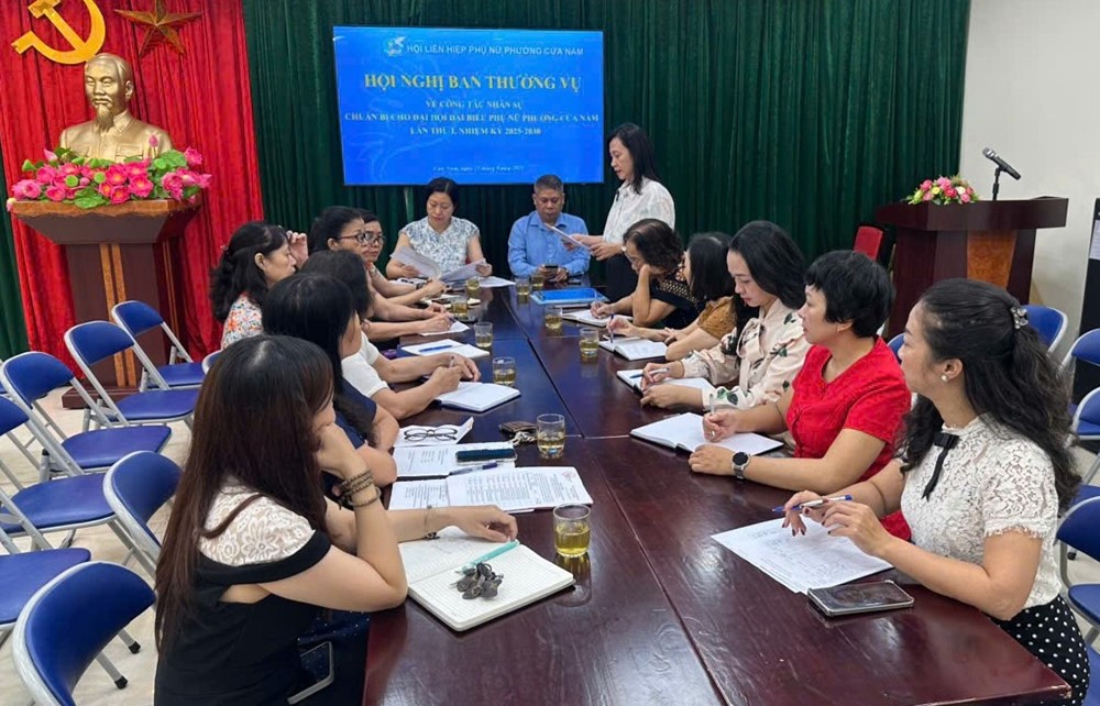 Hội LHPN phường Cửa Nam thực hiện quy trình nhân sự chuẩn bị cho Đại hội - ảnh 2