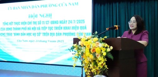 Phường Cửa Nam: Tỷ lệ người dân sử dụng dịch vụ công trực tuyến tăng mạnh - ảnh 1