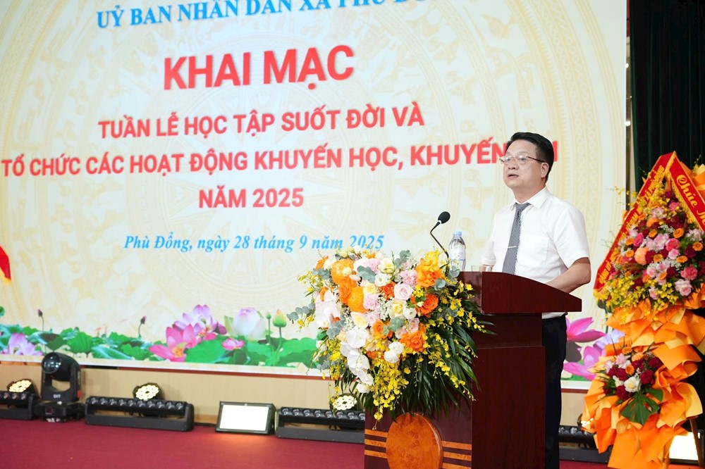 UBND xã Phù Đổng: Khai mạc Tuần lễ học tập suốt đời  - ảnh 4