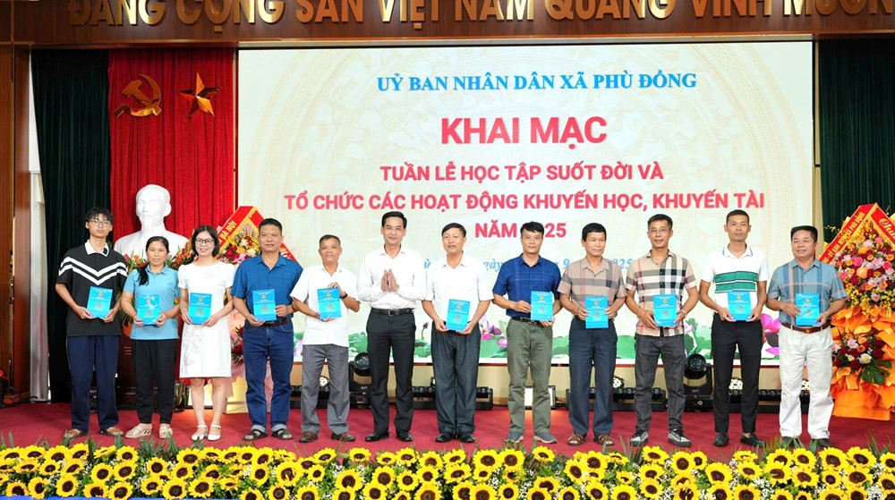 UBND xã Phù Đổng: Khai mạc Tuần lễ học tập suốt đời  - ảnh 7