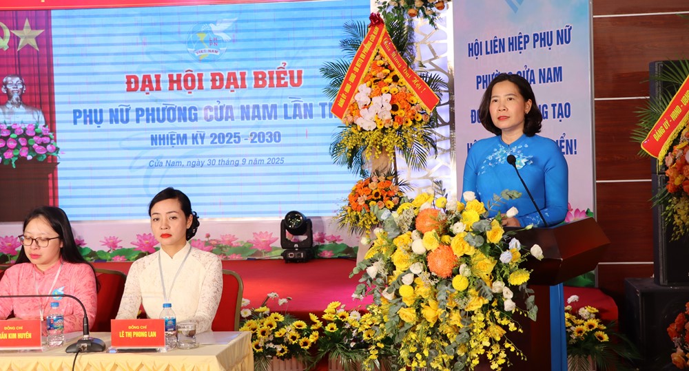 Bà Phạm Hải Anh được chỉ định giữ chức Chủ tịch Hội LHPN phường Cửa Nam khóa I - ảnh 9