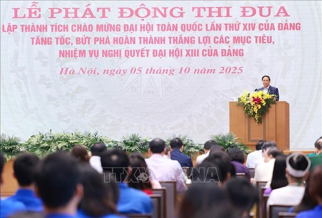 Thủ tướng Phạm Minh Chính phát động đợt thi đua chào mừng Đại hội XIV của Đảng và Bầu cử Quốc hội khoá XVI - ảnh 2