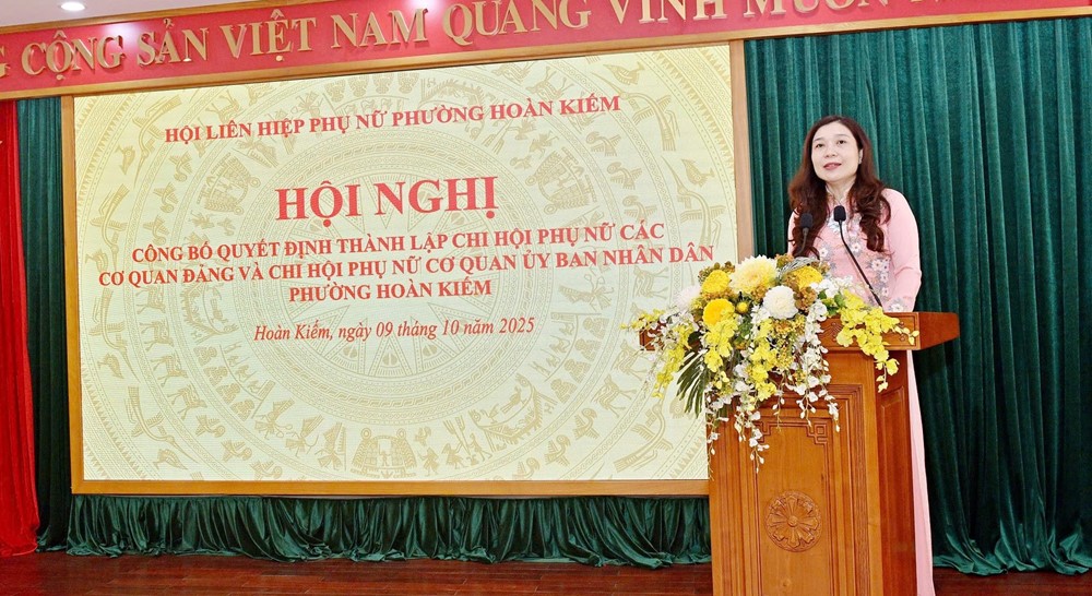 Hội LHPN phường Hoàn Kiếm: Ra mắt 2 Chi hội Phụ nữ các cơ quan Đảng và cơ quan UBND phường - ảnh 2