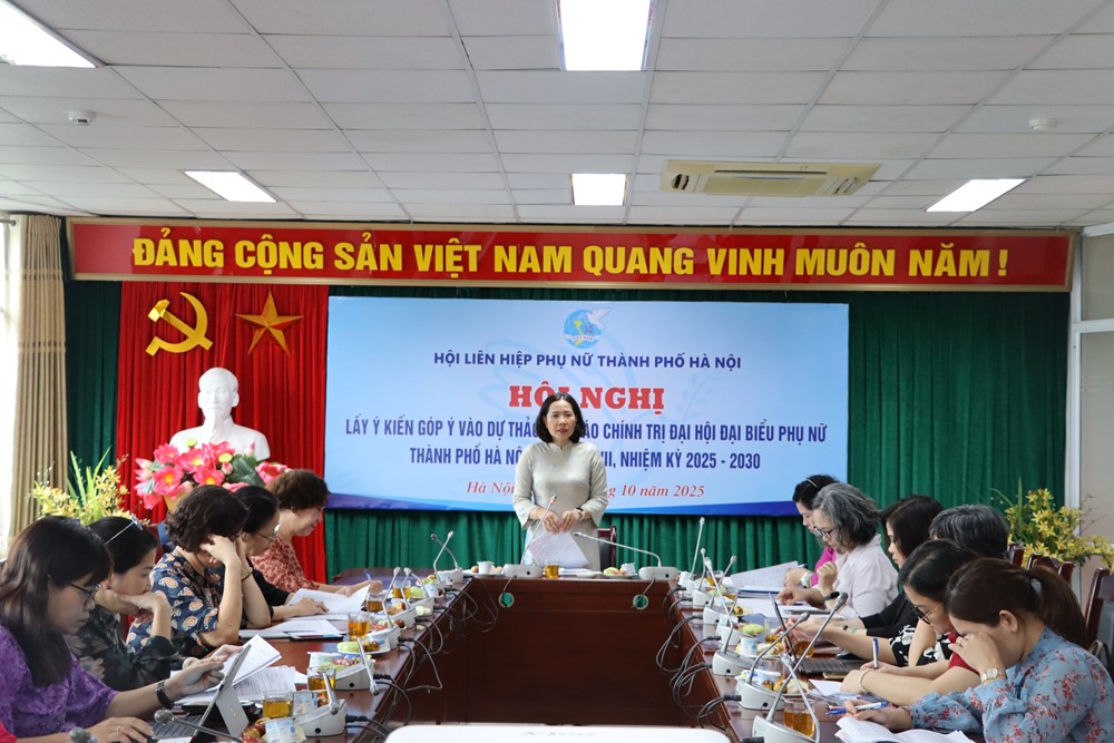 Góp ý Dự thảo lần 3 Báo cáo chính trị trình Đại hội Đại biểu Phụ nữ thành phố Hà Nội, nhiệm kỳ 2025-2030 - ảnh 4
