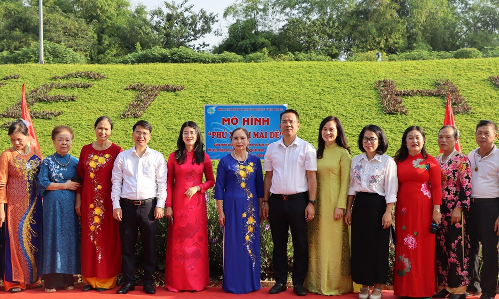 Hội LHPN phường Việt Hưng ra mắt mô hình dân vận khéo “Phủ xanh mái đê”  - ảnh 5