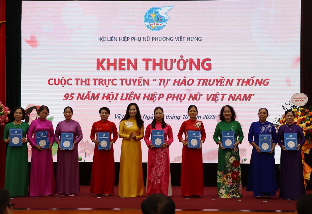 Hội LHPN phường Việt Hưng xây dựng tổ chức Hội vững mạnh toàn diện - ảnh 10