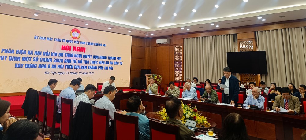 UB MTTQ TP Hà Nội: Phản biện xã hội đối với Dự thảo Nghị quyết của HĐND thành phố về nhà ở xã hội - ảnh 2