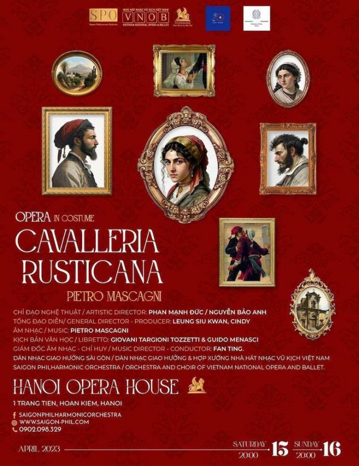 Ngày 15 - 16/4 trình diễn vở opera kinh điển “Cavalleria Rusticana” tại Nhà hát Lớn Hà Nội - ảnh 1