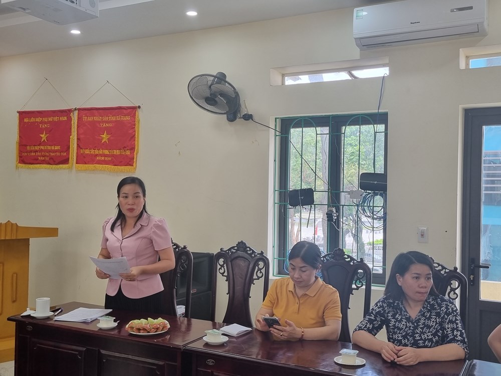 Hội LHPN Hà Nội: Trao đổi kinh nghiệm xây dựng nông thôn mới và mô hình kinh tế tập thể tại Hà Giang - ảnh 5