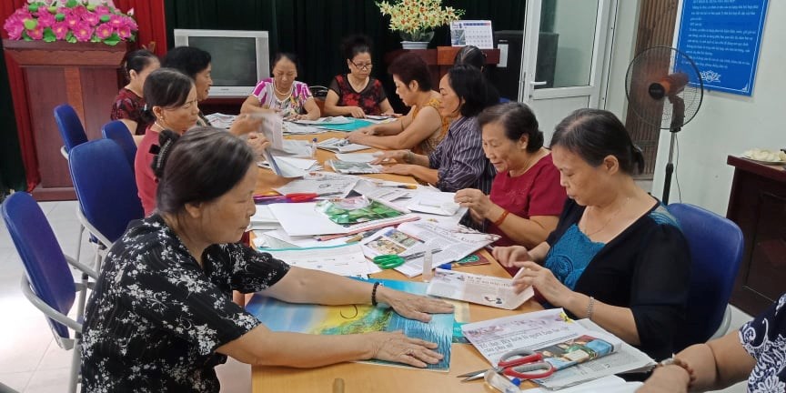 Phụ nữ quận Hoàng Mai chung sức hạn chế rác thải nhựa - ảnh 2