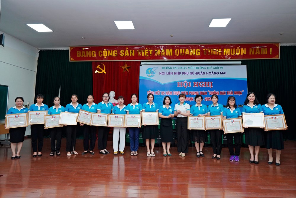 Phụ nữ quận Hoàng Mai chung sức hạn chế rác thải nhựa - ảnh 5