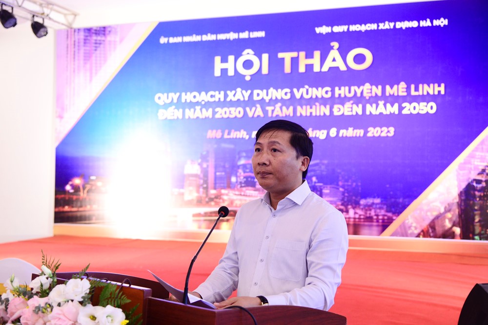 Quy hoạch huyện Mê Linh theo mô hình Một trục - hai cánh và 5 hành lang liên kết - ảnh 1