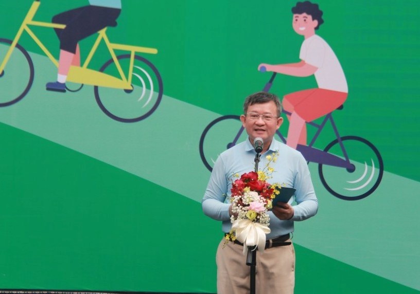 Hành trình xe đạp hữu nghị vì Hà Nội xanh năm 2023 - ảnh 1