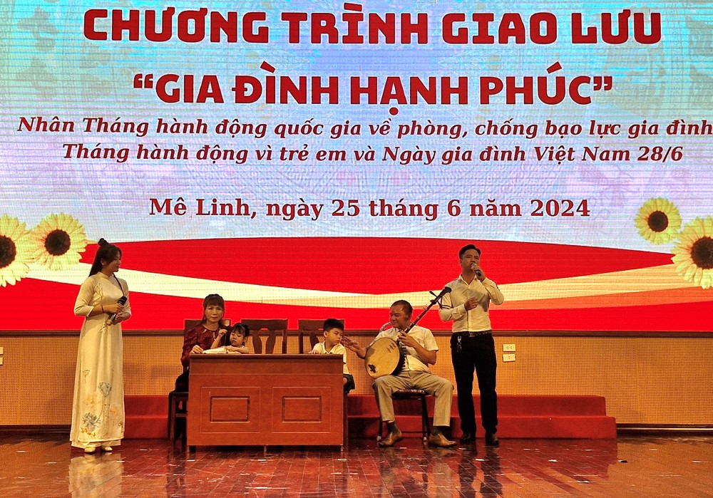 Hội LHPN Huyện Mê Linh: Giao lưu “Gia đình hạnh phúc”, trổ tài với “Bữa cơm gia đình”  - ảnh 9