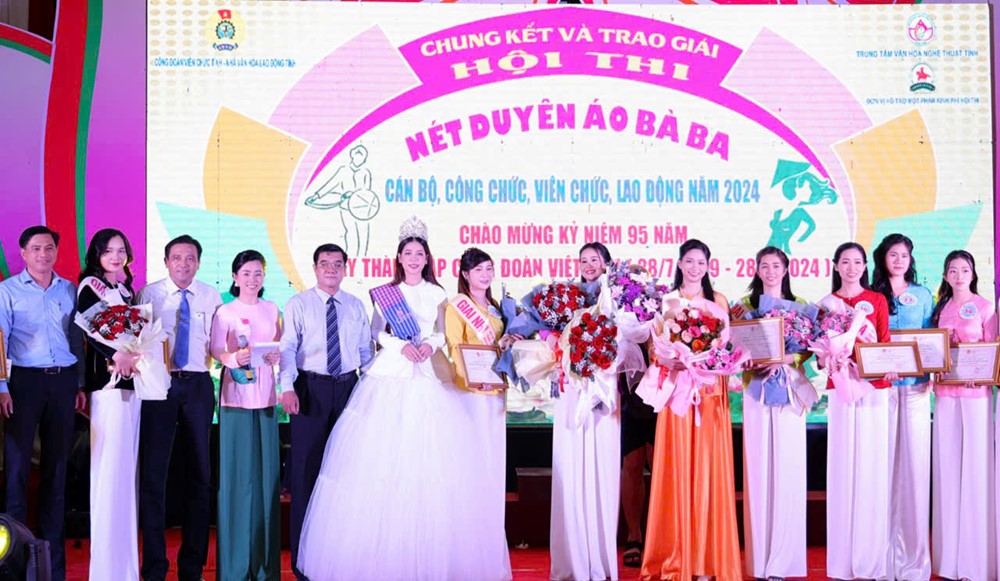 Hoa hậu Nhân ái Hoàng Oanh tham gia giám khảo Hội thi Nét duyên áo bà ba 2024   - ảnh 2