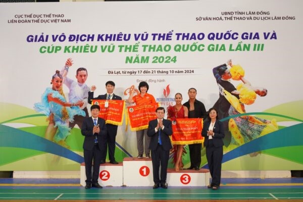 Hà Nội xuất sắc về Nhất tại Giải vô địch quốc gia Khiêu vũ thể thao lần thứ III năm 2024 - ảnh 1