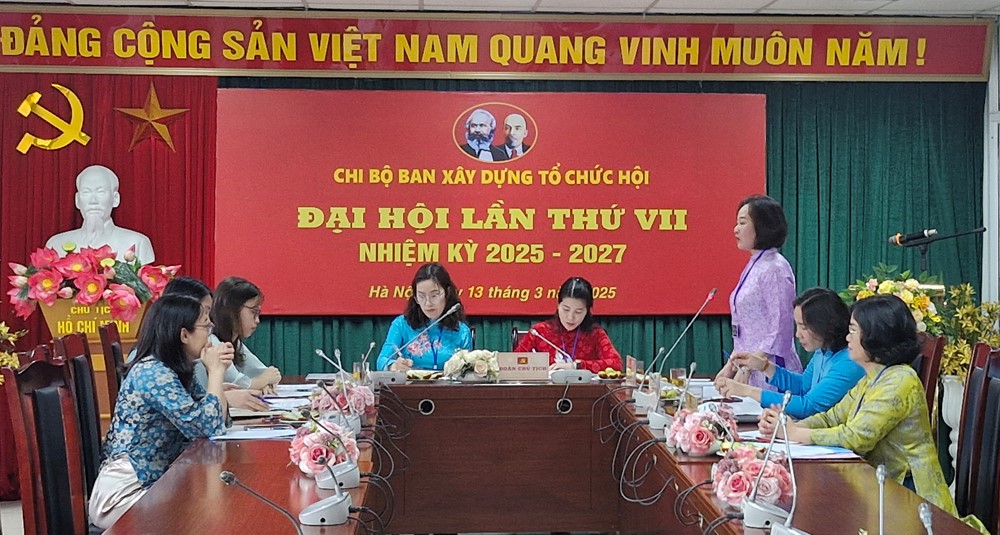 Đại hội Chi bộ Ban Xây dựng tổ chức Hội thành công tốt đẹp - ảnh 10