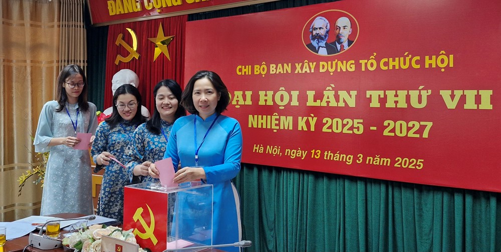 Đại hội Chi bộ Ban Xây dựng tổ chức Hội thành công tốt đẹp - ảnh 6