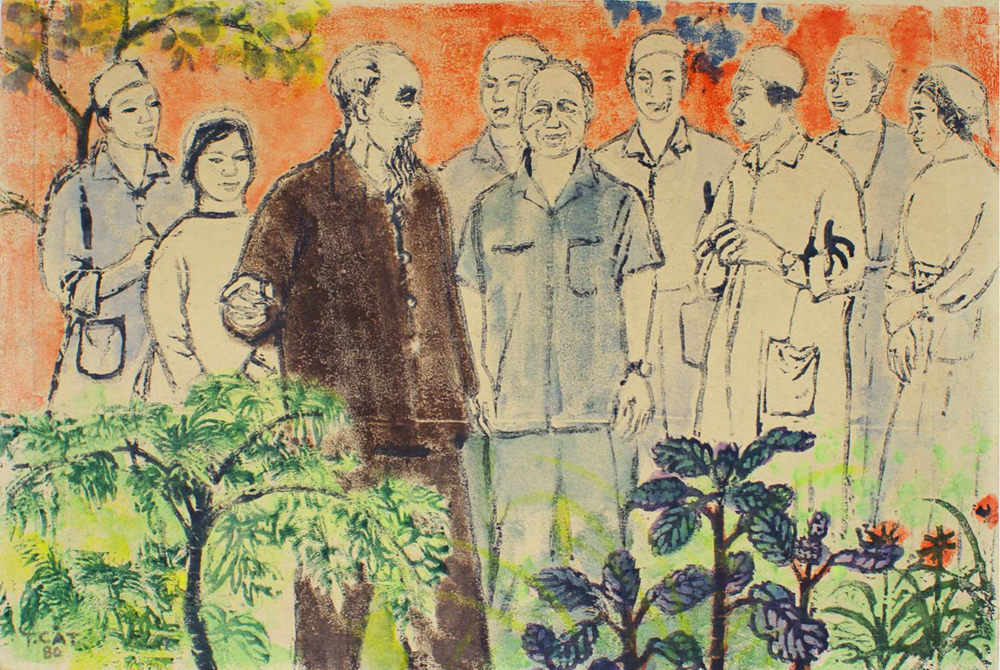 Triển lãm chuyên đề “Hồ Chí Minh trong nghệ thuật tạo hình”  - ảnh 2