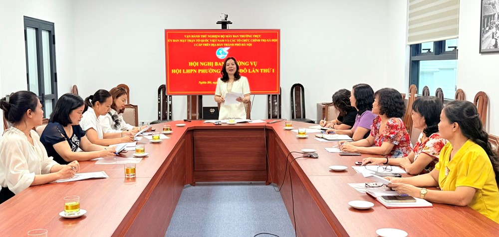  Hội LHPN phường Nghĩa Đô vận hành thử nghiệm bộ máy và triển khai nhiệm vụ trọng tâm tháng 7 - ảnh 2