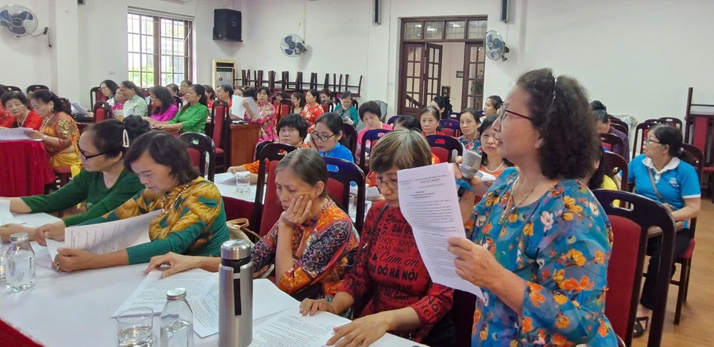Hội LHPN phường Vĩnh Tuy công bố các quyết định về thành lập Hội LHPN phường  - ảnh 5