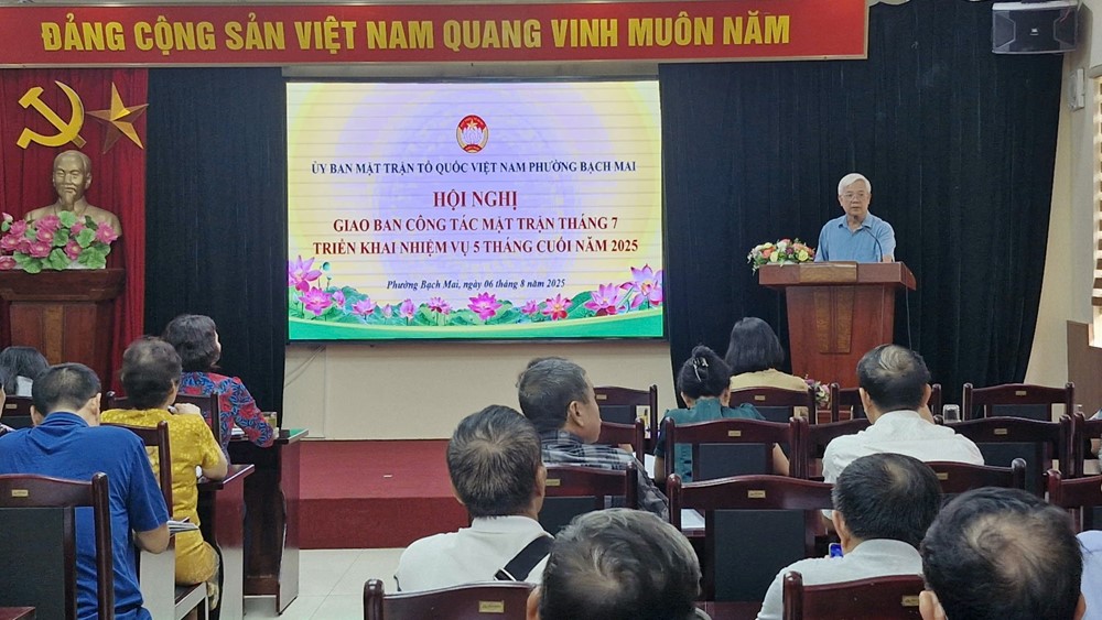 Ủy ban MTTQ Việt Nam phường Bạch Mai triển khai nhiệm vụ 5 tháng cuối năm - ảnh 2