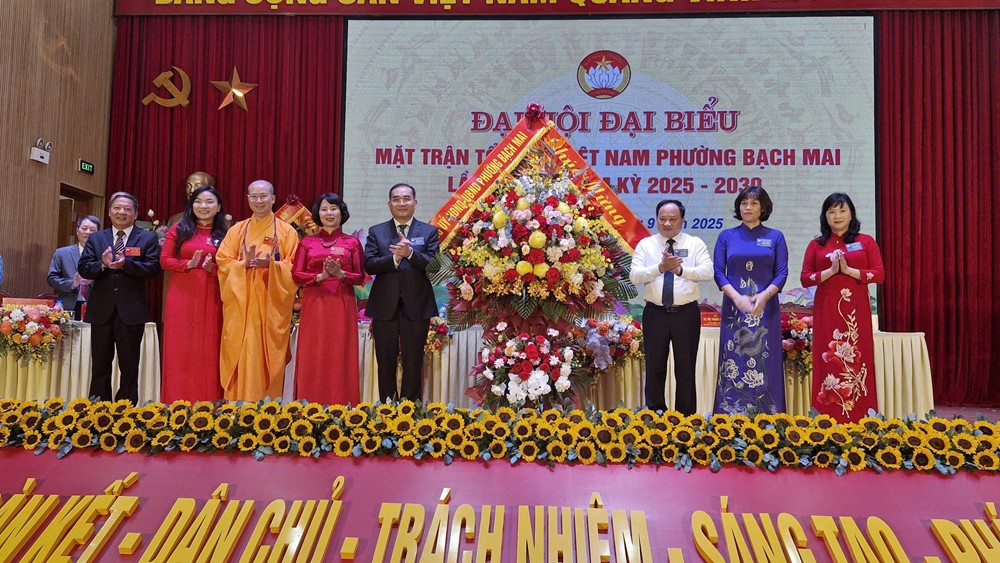  Đại hội đại biểu Ủy ban MTTQ phường Bạch Mai lần thứ I: Chủ động, quyết tâm hoàn thành mục tiêu đề ra - ảnh 4
