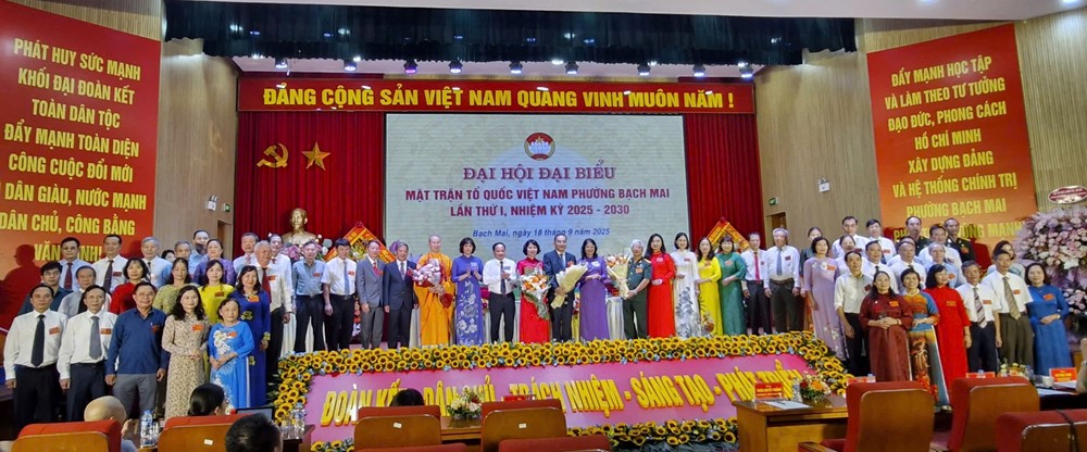  Đại hội đại biểu Ủy ban MTTQ phường Bạch Mai lần thứ I: Chủ động, quyết tâm hoàn thành mục tiêu đề ra - ảnh 7