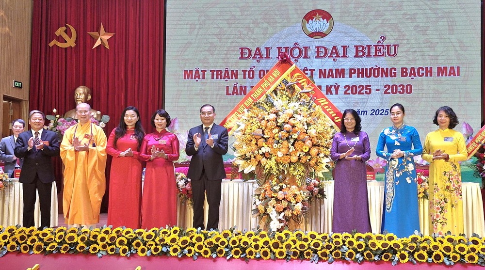  Đại hội đại biểu Ủy ban MTTQ phường Bạch Mai lần thứ I: Chủ động, quyết tâm hoàn thành mục tiêu đề ra - ảnh 1