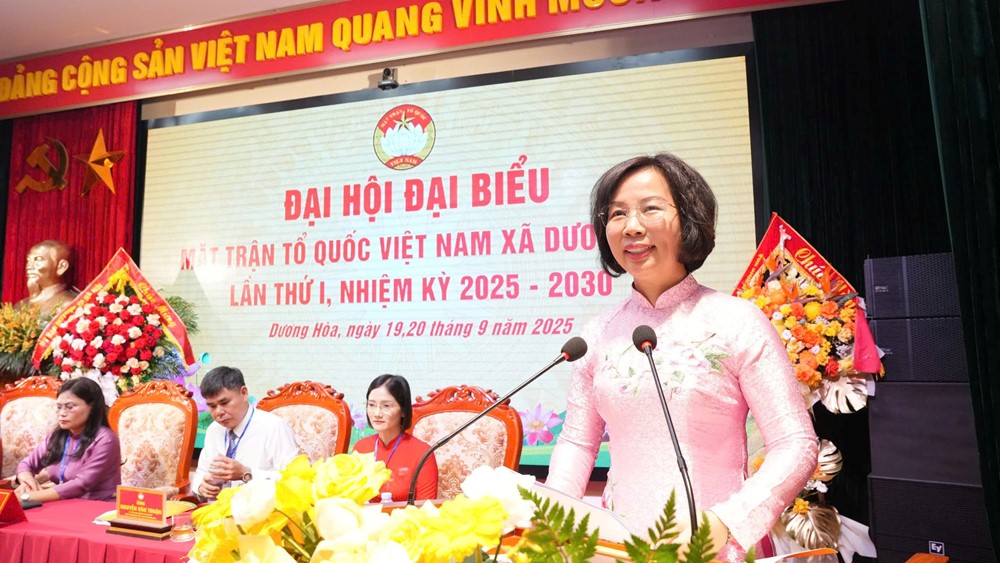 Đại hội đại biểu Mặt trận Tổ quốc xã Dương Hoà nhiệm kỳ 2025-2030 thành công tốt đẹp - ảnh 2