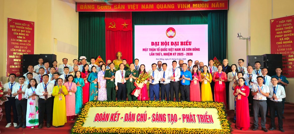 Tổ chức thành công Đại hội đại biểu Ủy ban MTTQ xã Sơn Đồng nhiệm kỳ 2025-2030 - ảnh 3