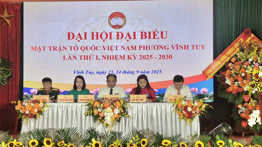  Ông Dương Minh Đức giữ chức Chủ tịch Ủy ban MTTQ Việt Nam phường Vĩnh Tuy  - ảnh 3