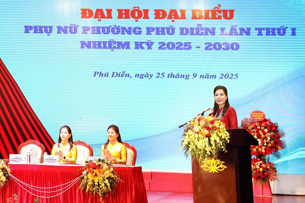 Bà Đỗ Thị Kim Chi giữ chức Chủ tịch Hội Liên hiệp Phụ nữ phường Phú Diễn  - ảnh 1