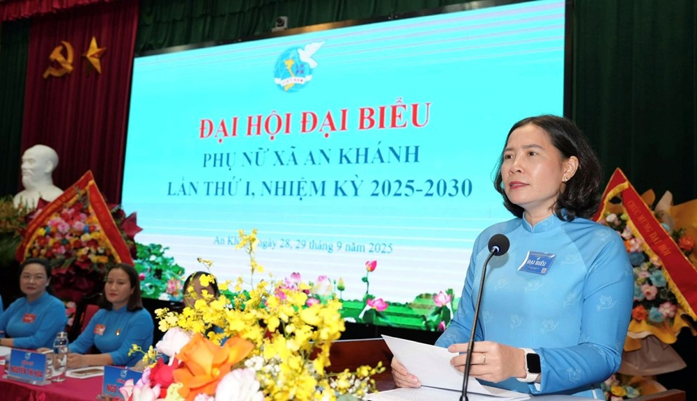  Tổ chức thành công Đại hội đại biểu phụ nữ xã An Khánh lần thứ I - ảnh 4