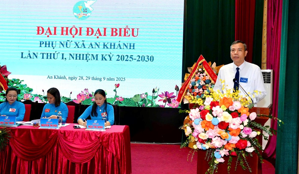  Tổ chức thành công Đại hội đại biểu phụ nữ xã An Khánh lần thứ I - ảnh 5