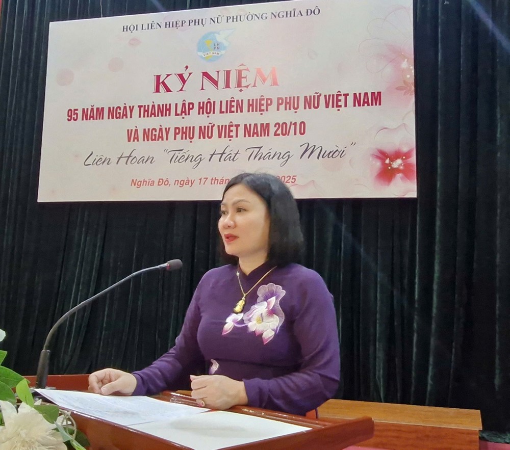 Hội LHPN phường Nghĩa Đô tổ chức kỷ niệm ngày Phụ nữ  Việt Nam 20/10 - ảnh 8