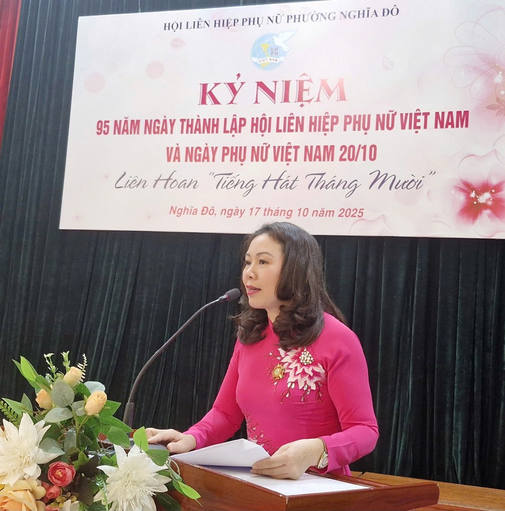 Hội LHPN phường Nghĩa Đô tổ chức kỷ niệm ngày Phụ nữ  Việt Nam 20/10 - ảnh 3