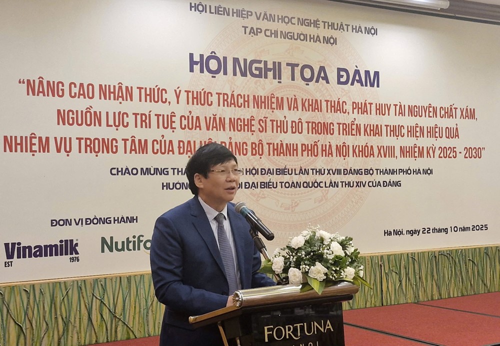 Văn nghệ sĩ Thủ đô đưa Nghị quyết Đại hội XVIII Đảng bộ Thành phố Hà Nội vào cuộc sống  - ảnh 5