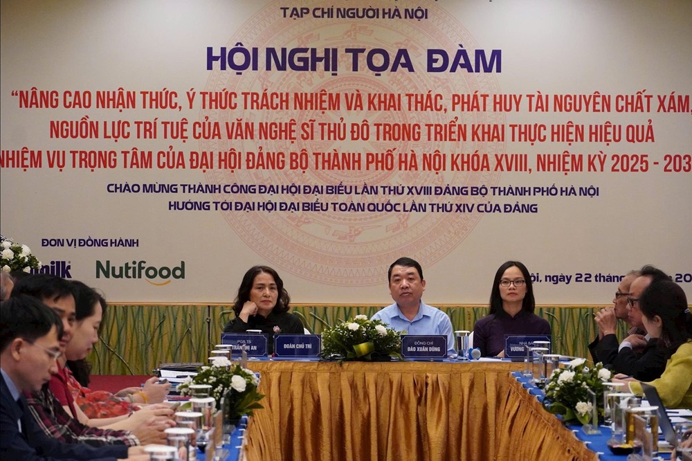 Văn nghệ sĩ Thủ đô đưa Nghị quyết Đại hội XVIII Đảng bộ Thành phố Hà Nội vào cuộc sống  - ảnh 1
